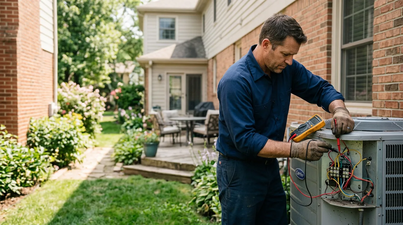HVAC technician working near North Versailles, PA